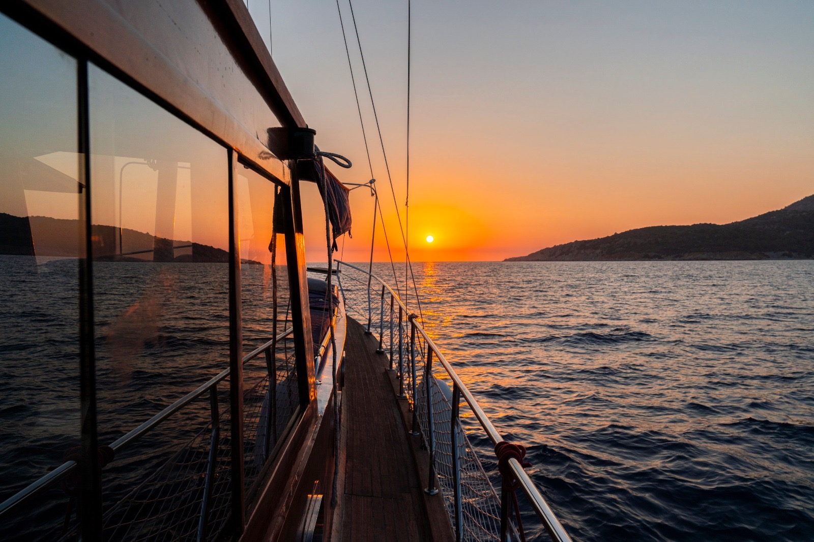Luxurious interior cabin view of Lycia Boat